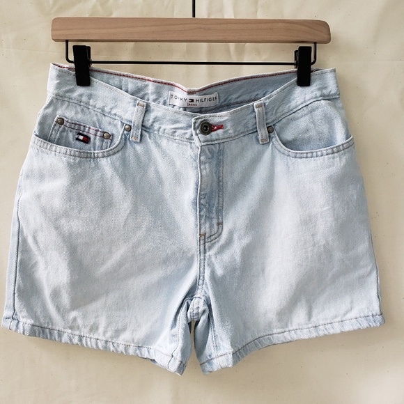 Tommy Hilfiger Pants - High Rise Denim Shorts Light Wash Tommy Hilfiger